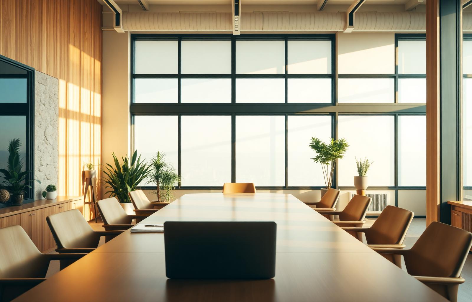 Sunlit conference room at the Engkauani Gomes Advisory office in Diamond Bar, California